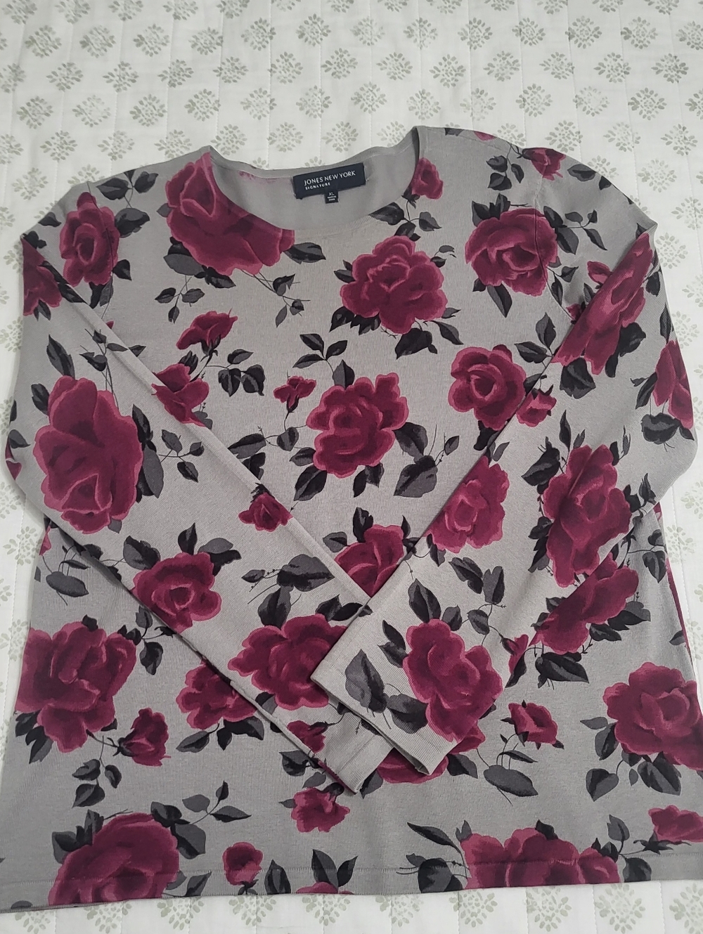 NWOT silk Jones Floral Top